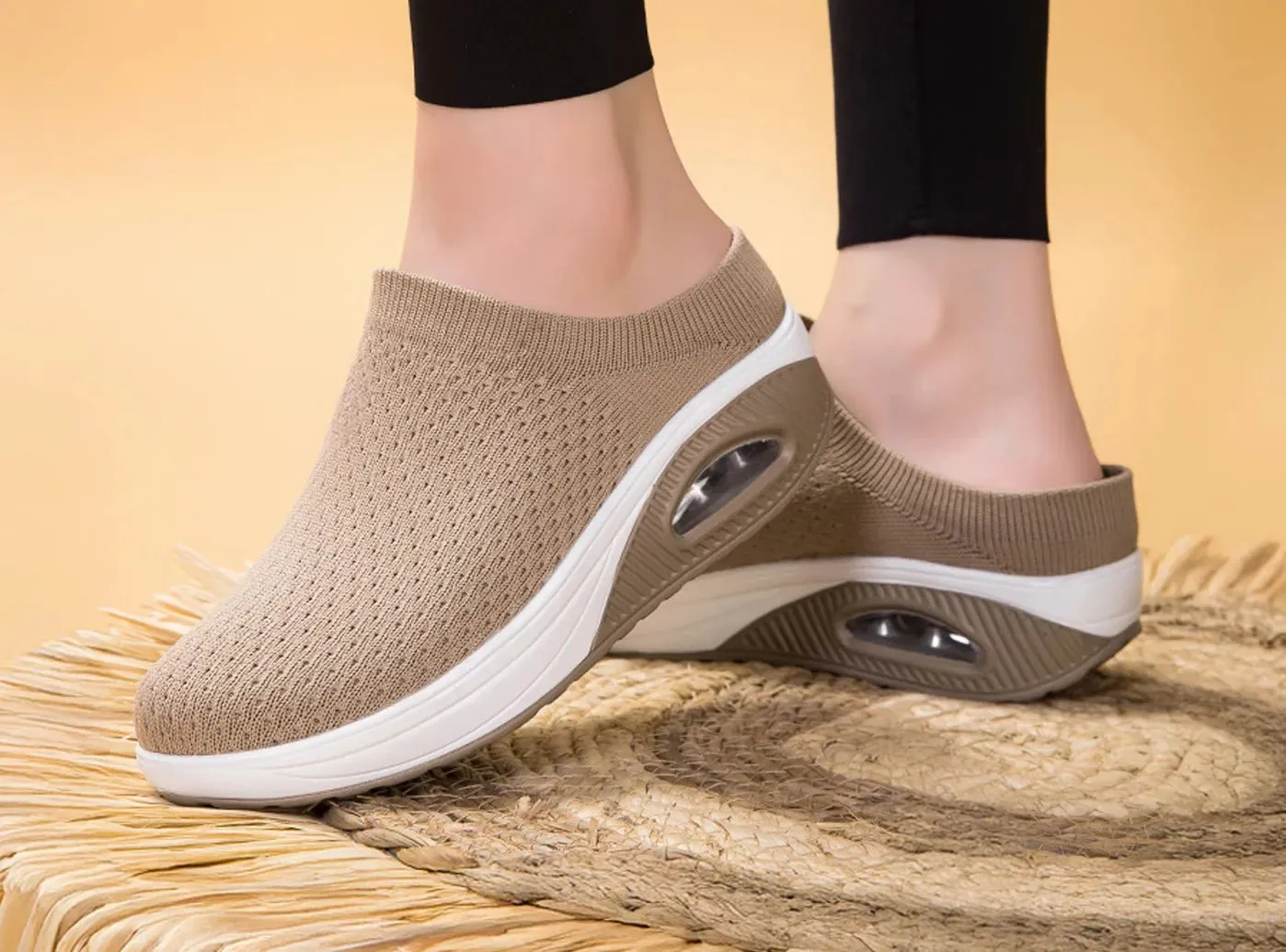 FitVille Women's Fashion Platform Mules sold by FitVille product image thumbnail 3