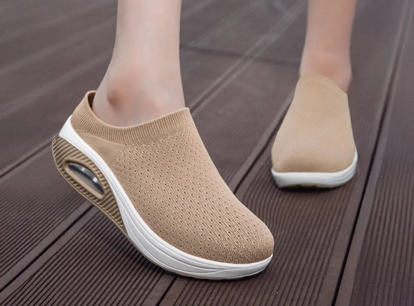 FitVille Women's Fashion Platform Mules sold by FitVille product image thumbnail 2