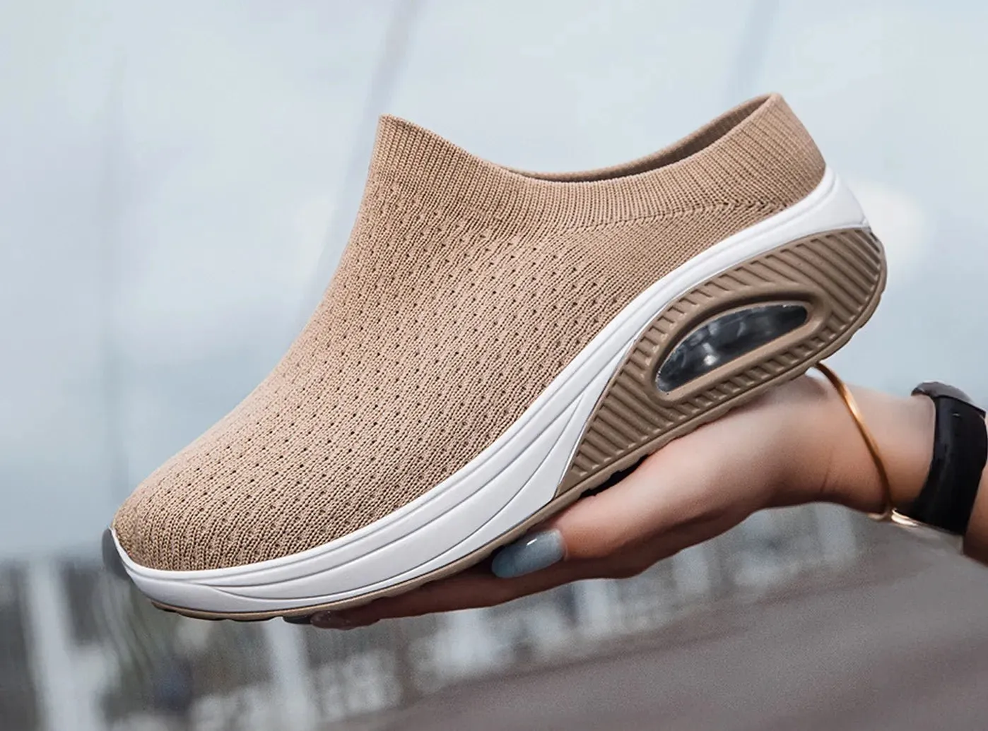 FitVille Women's Fashion Platform Mules sold by FitVille product image thumbnail 5