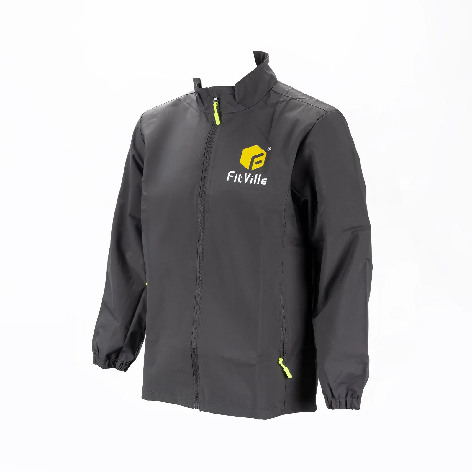 F FitVille Men’s HydroShield Jacket V2 – Breathable Windproof Rain Shell with Pit Zips & Hood for Cycling, Trekking & Outdoor Sports Coat sold by FitVille product image thumbnail 3