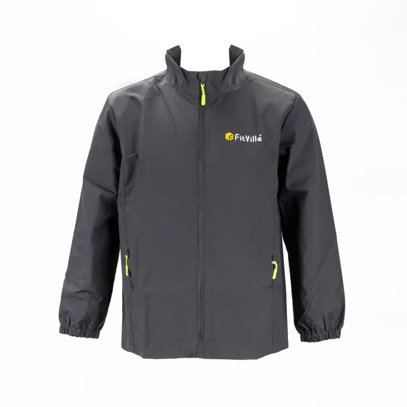 F FitVille Men’s HydroShield Jacket V1 – Lightweight Packable Raincoat Hoodie for Running, Hiking & Commuting Coat sold by FitVille