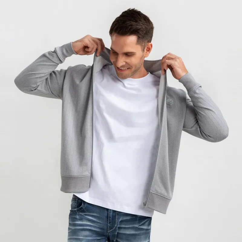 F FitVille Men's EN-JOY Lightweight Full Zip Jacket - Windproof Fleece Lined Hoodie with Pockets, Breathable Stretch Comfort for Running, Hiking & Casual Outerwear sold by FitVille