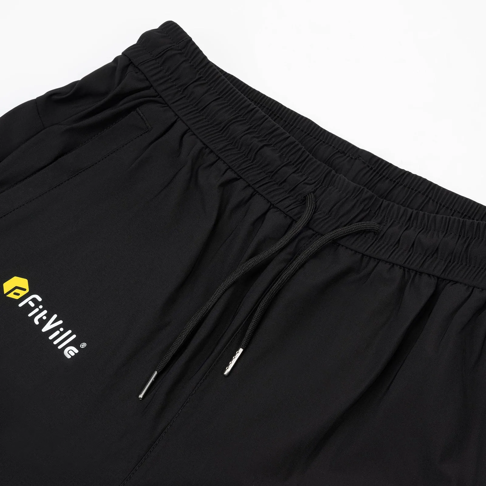 F FitVille Men's Ultra-Flex Training Joggers - Stretch Comfortable Workout Sweatpants with Pockets, Tapered Fit, Drawstring Waist, 4-Way Stretch Fabric for Gym, Pants, Running Trousers sold by FitVille product image thumbnail 3