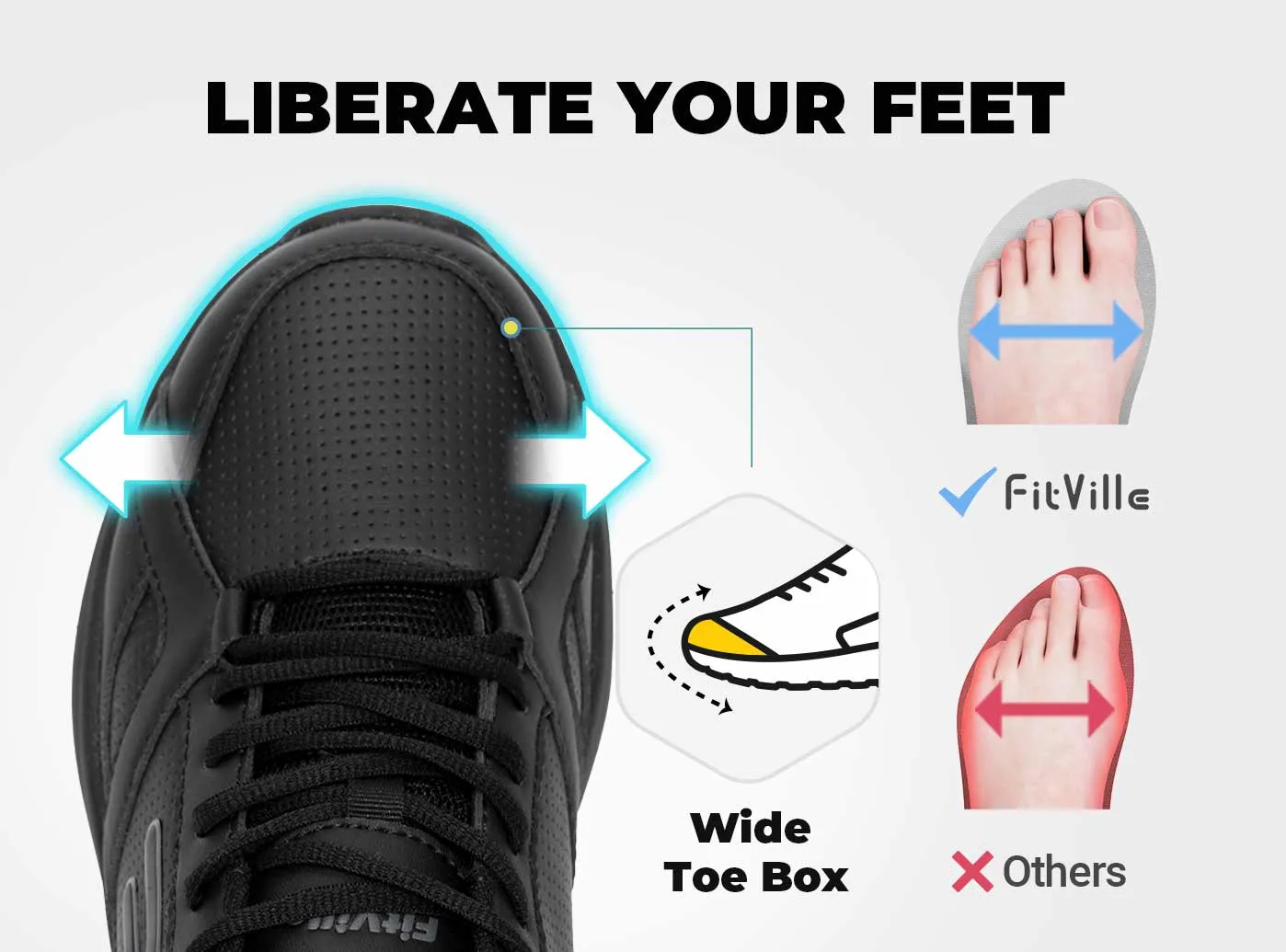 FitVille Women's TopGrip SR Work Shoes V1 sold by FitVille product image thumbnail 3