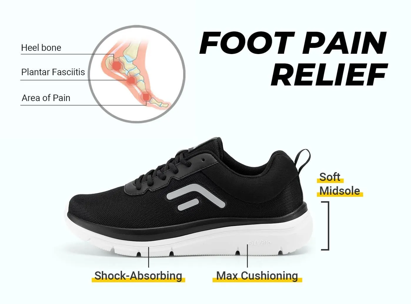 FitVille Men's Cloud Wanderer V2 2-Pair Bundle sold by FitVille product image thumbnail 2