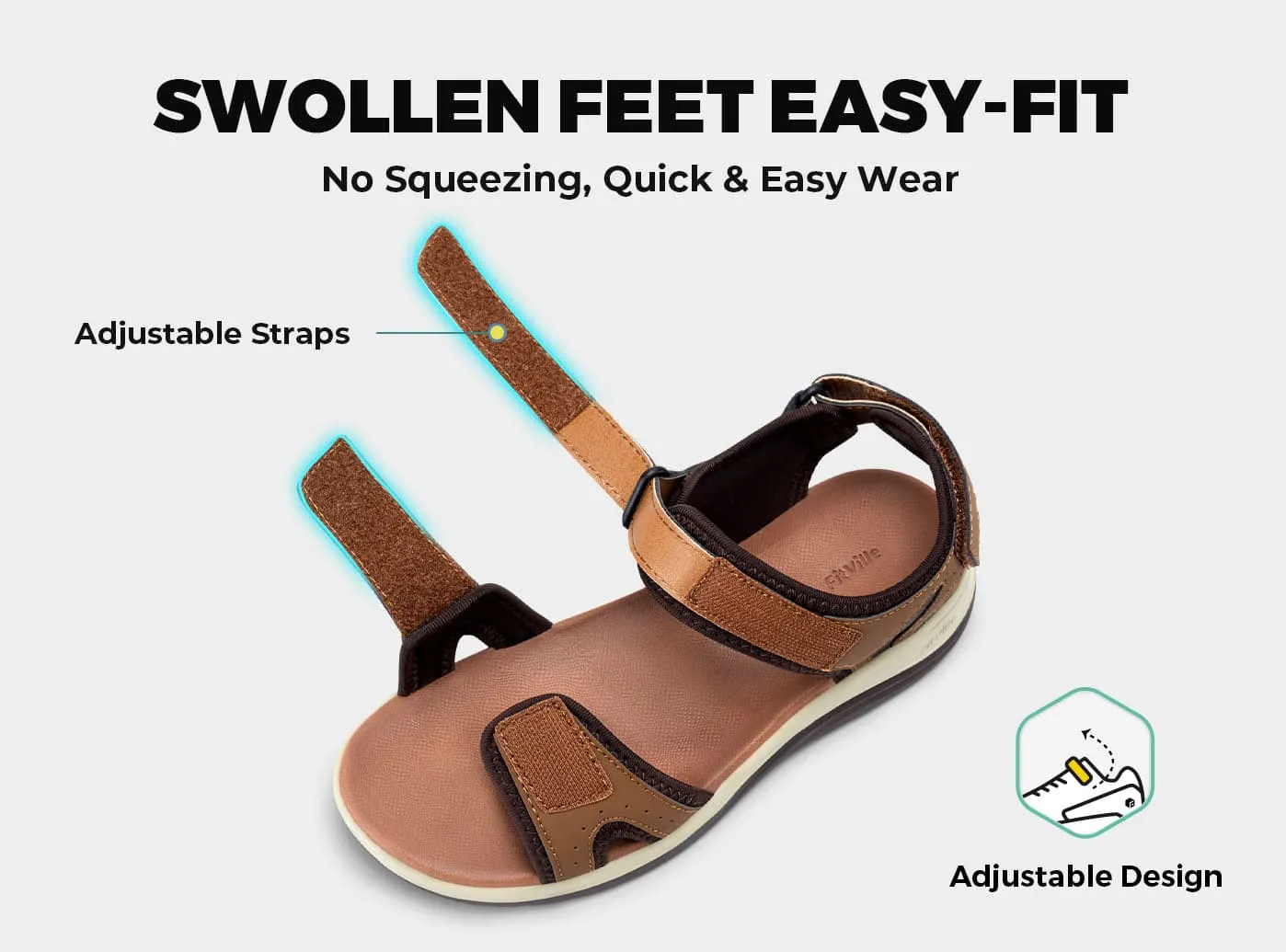Women's FlexiWalk V1 Sandal sold by FitVille product image thumbnail 4