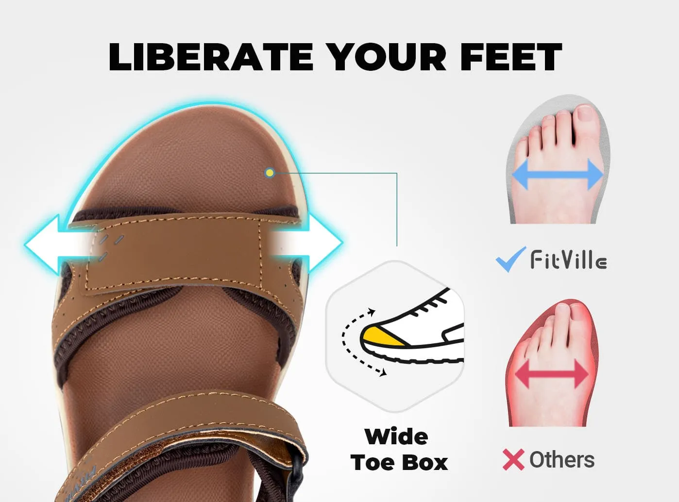 Women's FlexiWalk V1 Sandal sold by FitVille product image thumbnail 3