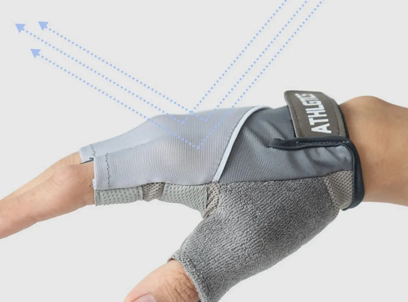 FitVille Half-Finger Outdoor Gloves sold by FitVille product image thumbnail 3