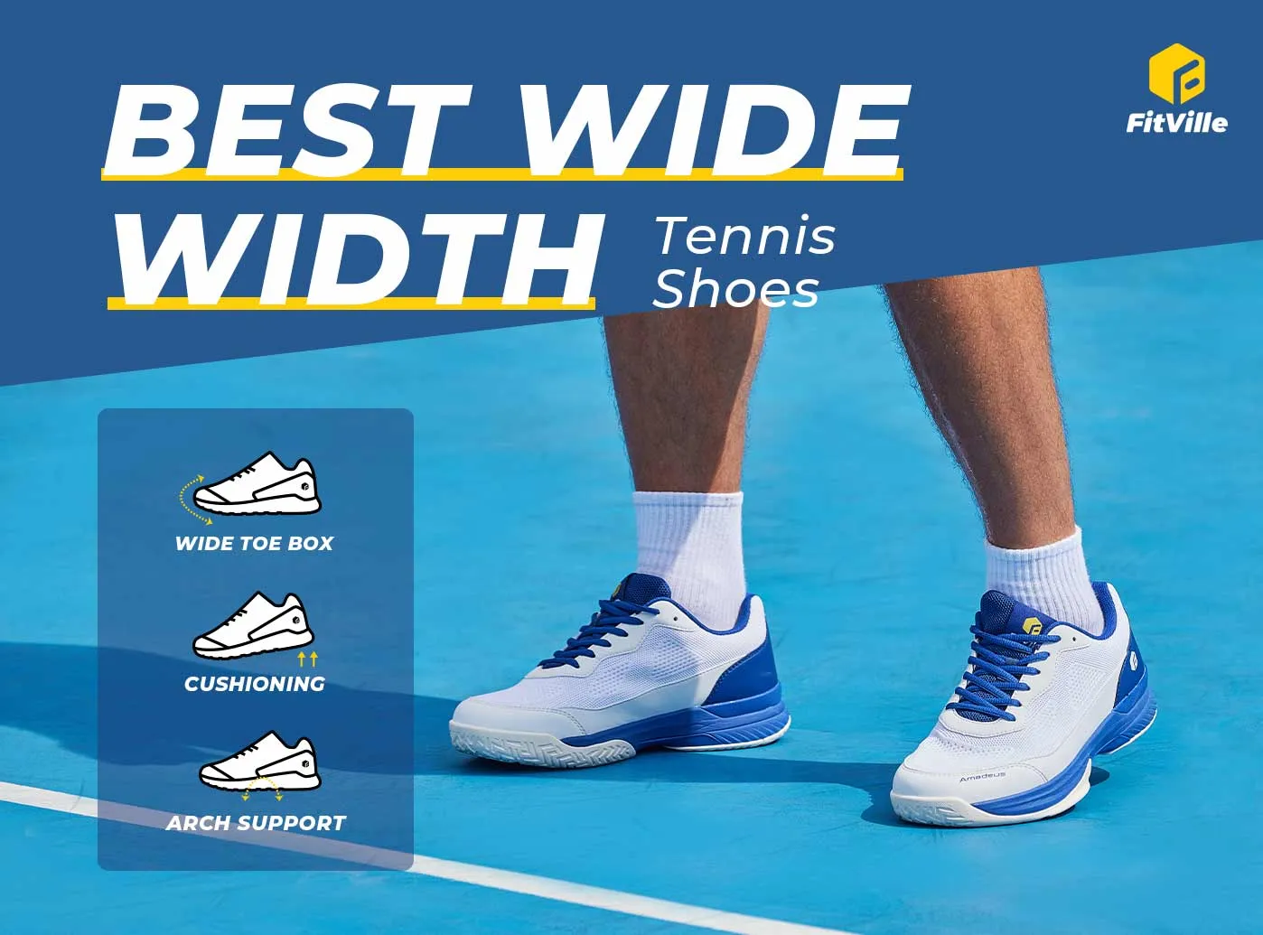 Men's Court Tennis Amadeus V2 sold by FitVille product image thumbnail 4