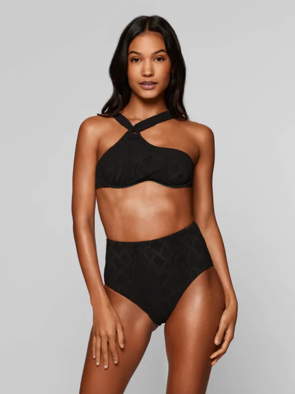 The Matira Bikini Top - Black made by Baiah