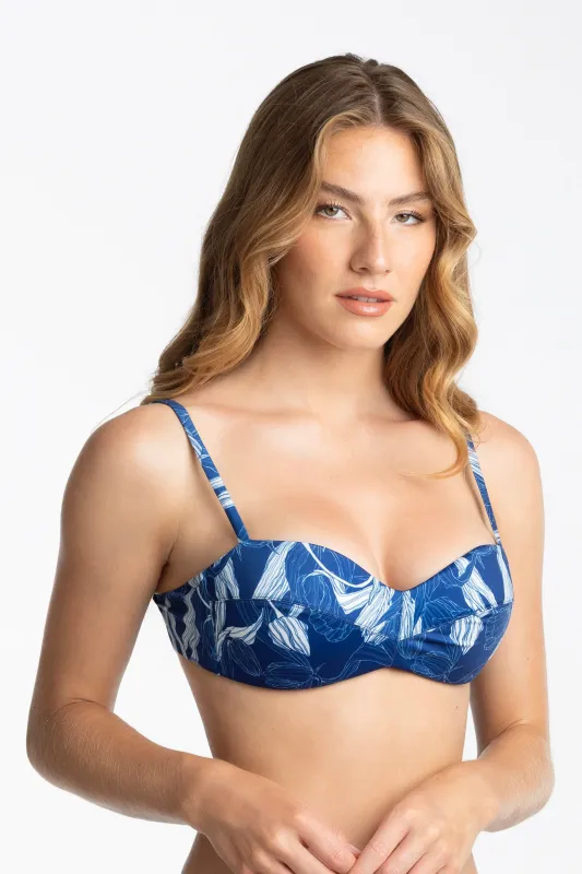 Celine Bikini Top - Riviera Bloom made by Baiah