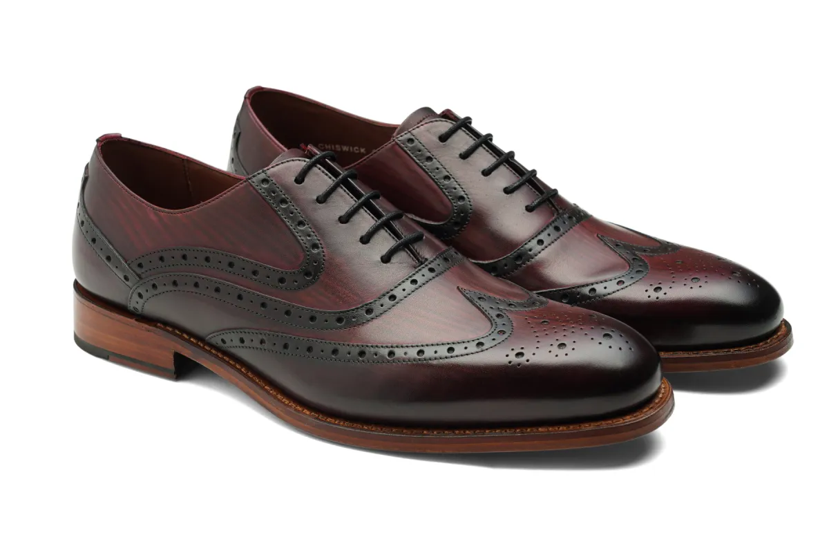 Chiswick - Hand Brushed Burgundy sold by Barker Shoes