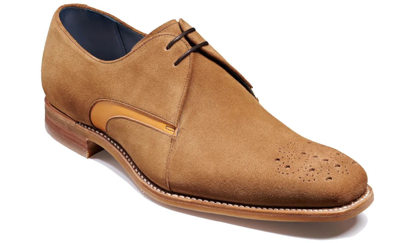 Sullivan - Tan Suede Cedar Stain sold by Barker Shoes
