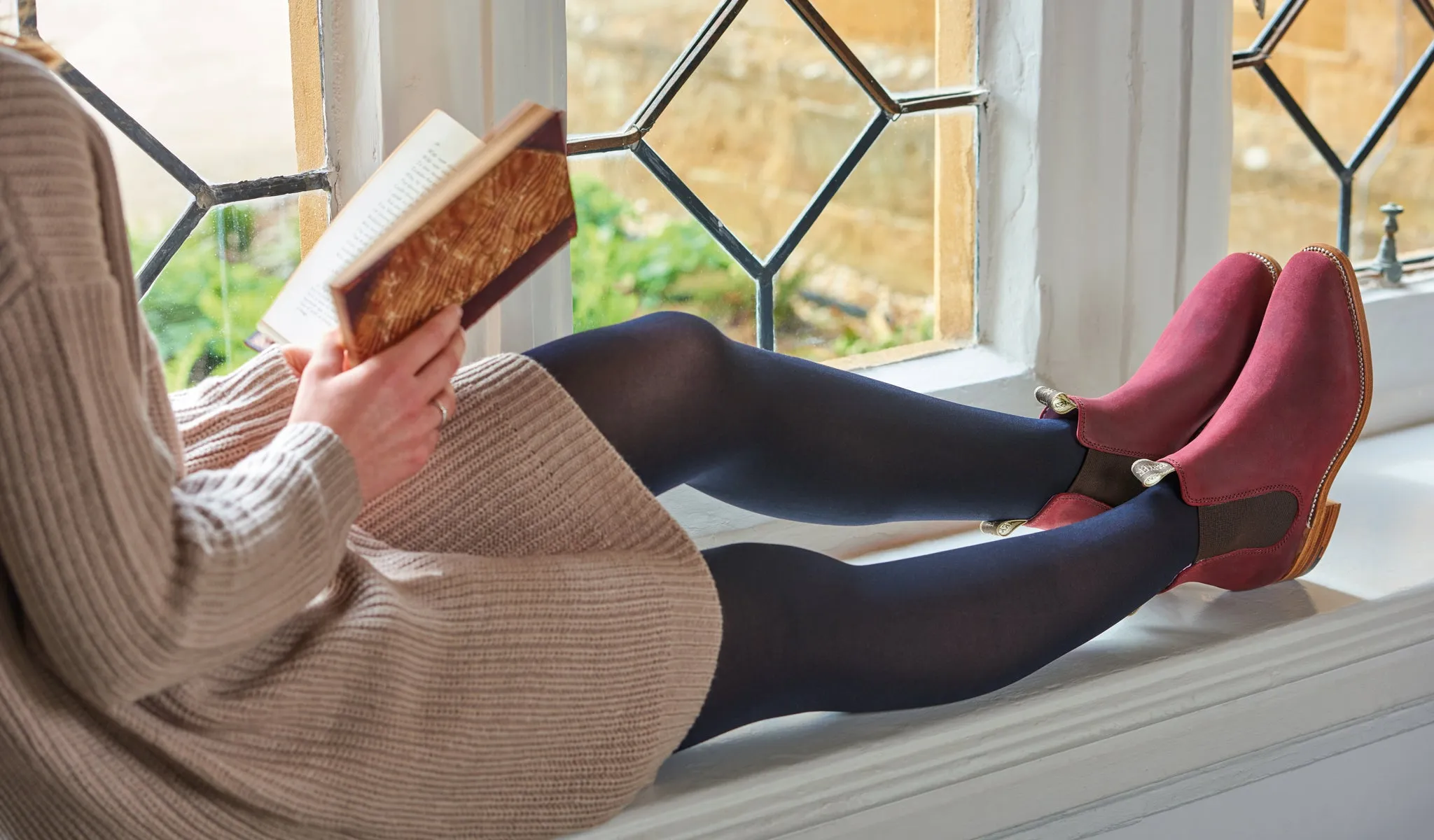 Gina - Plum Waxy Suede sold by Barker Shoes product image thumbnail 5