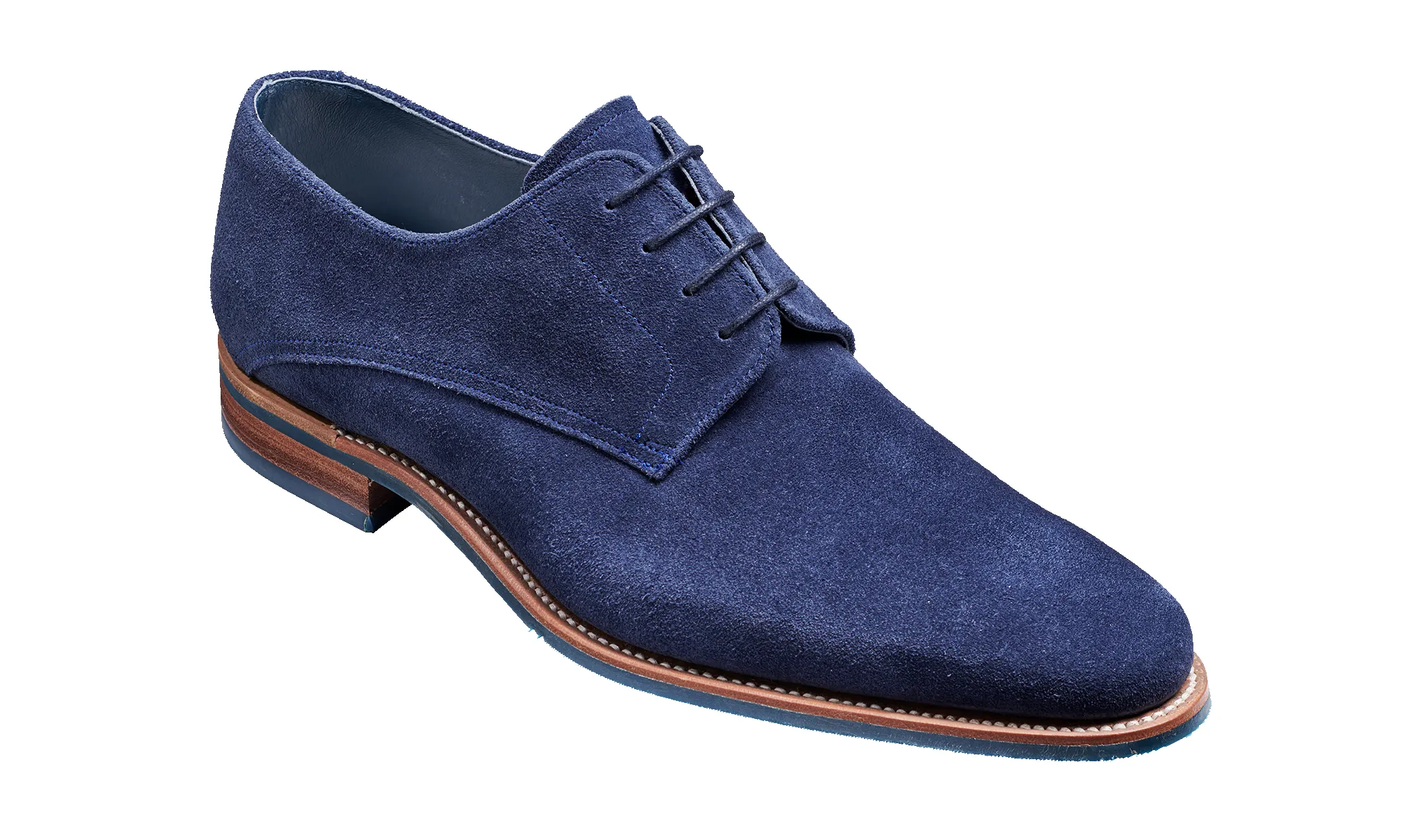 Max - Navy Suede sold by Barker Shoes