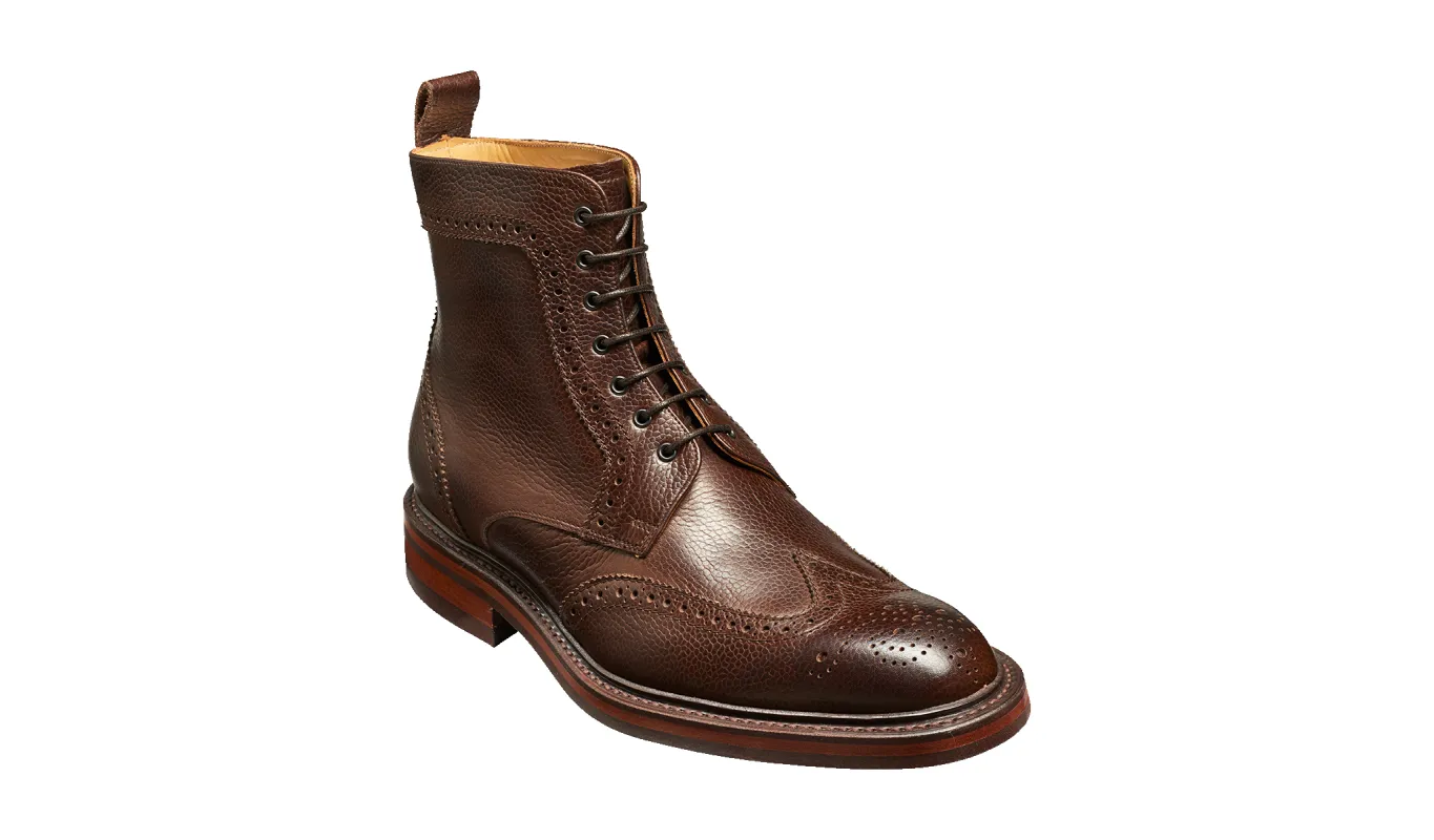 Calder - Dark Brown Grain sold by Barker Shoes