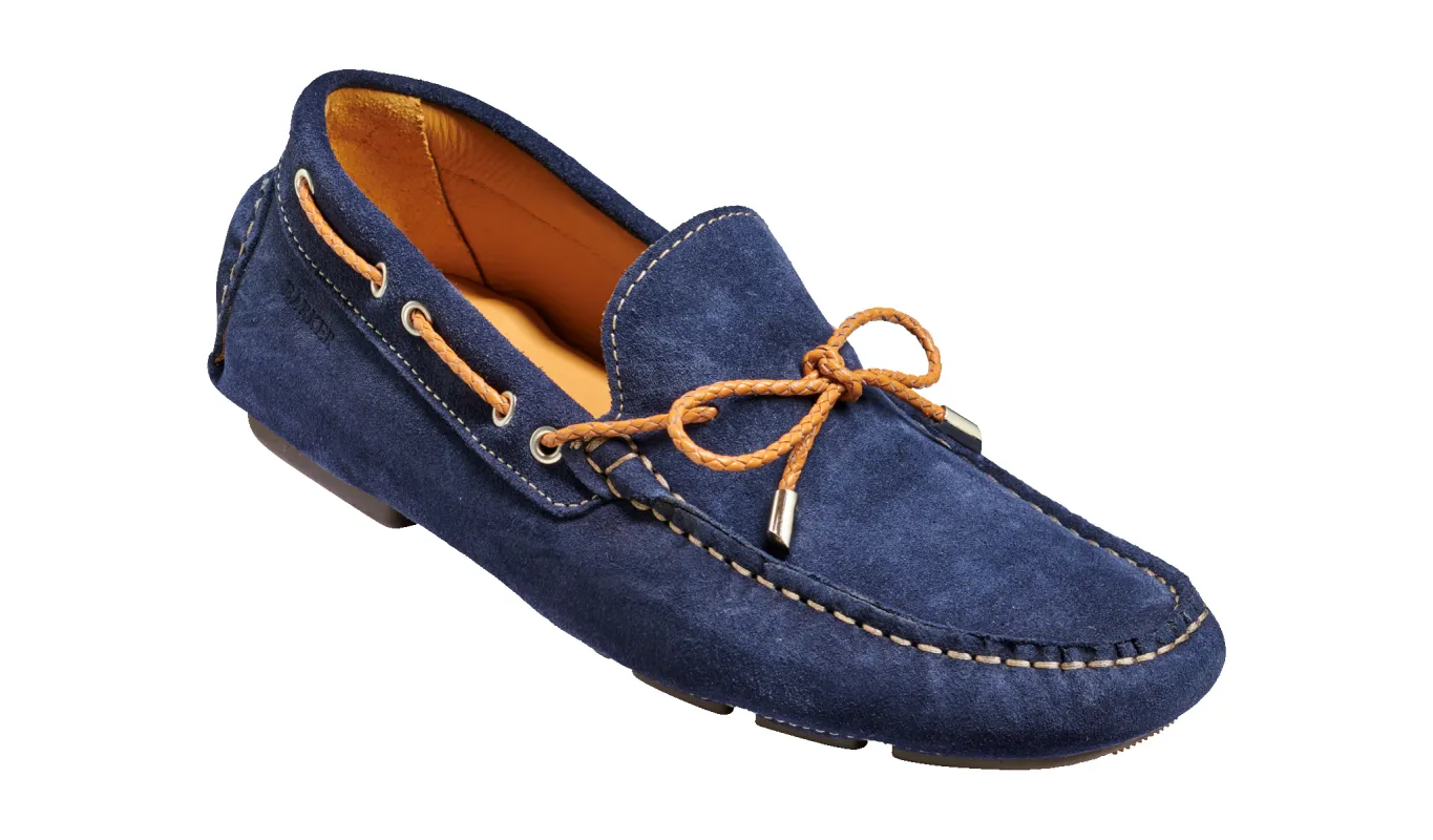 Doug - Navy Suede sold by Barker Shoes