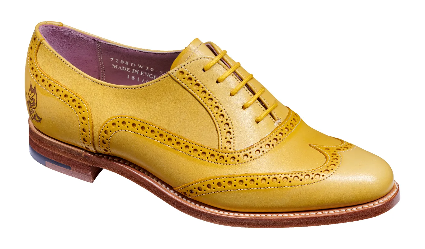Santina - Yellow / Glitter Crust made by Barker Shoes