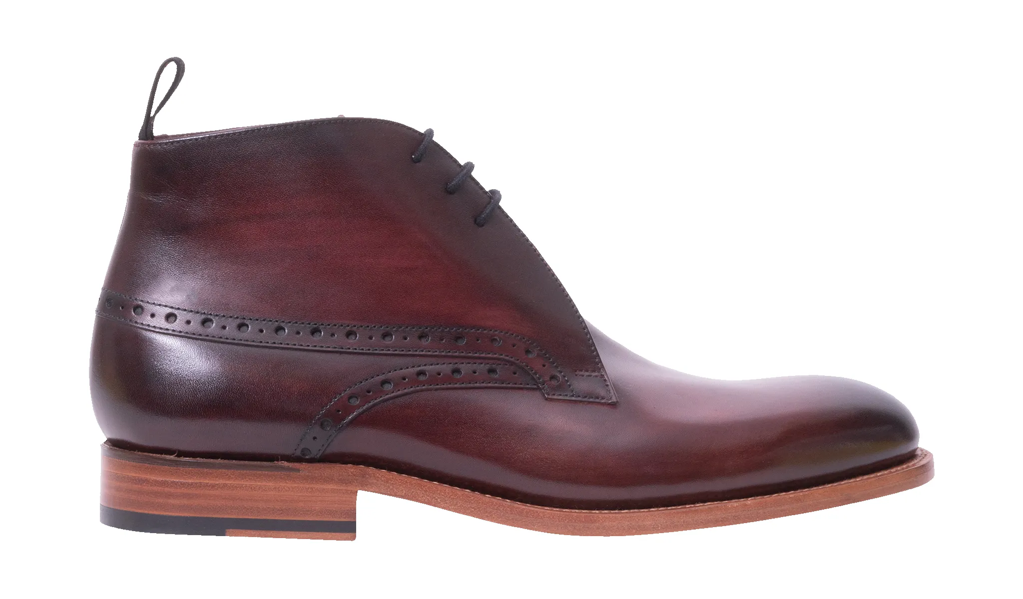 Tyne 2 - Hand Brushed Burgundy sold by Barker Shoes product image thumbnail 2
