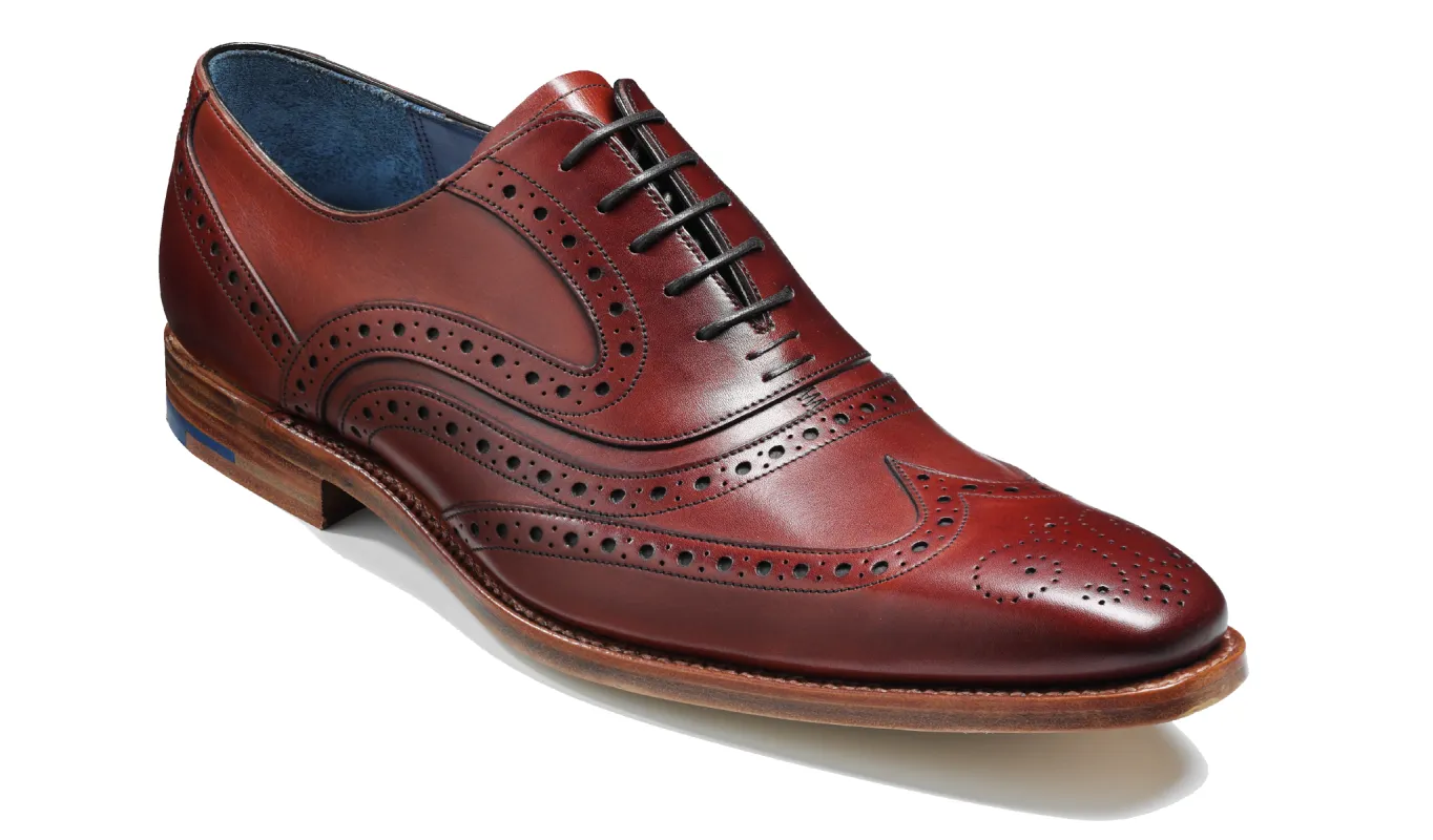Mcclean - Paisley Rosewood Brown Welt sold by Barker Shoes