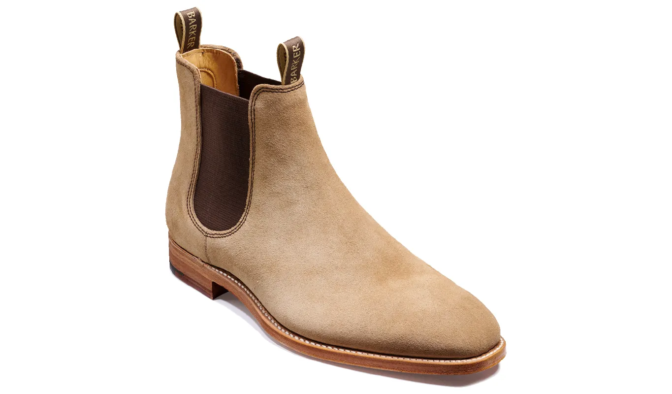 Mansfield - Taupe Suede sold by Barker Shoes