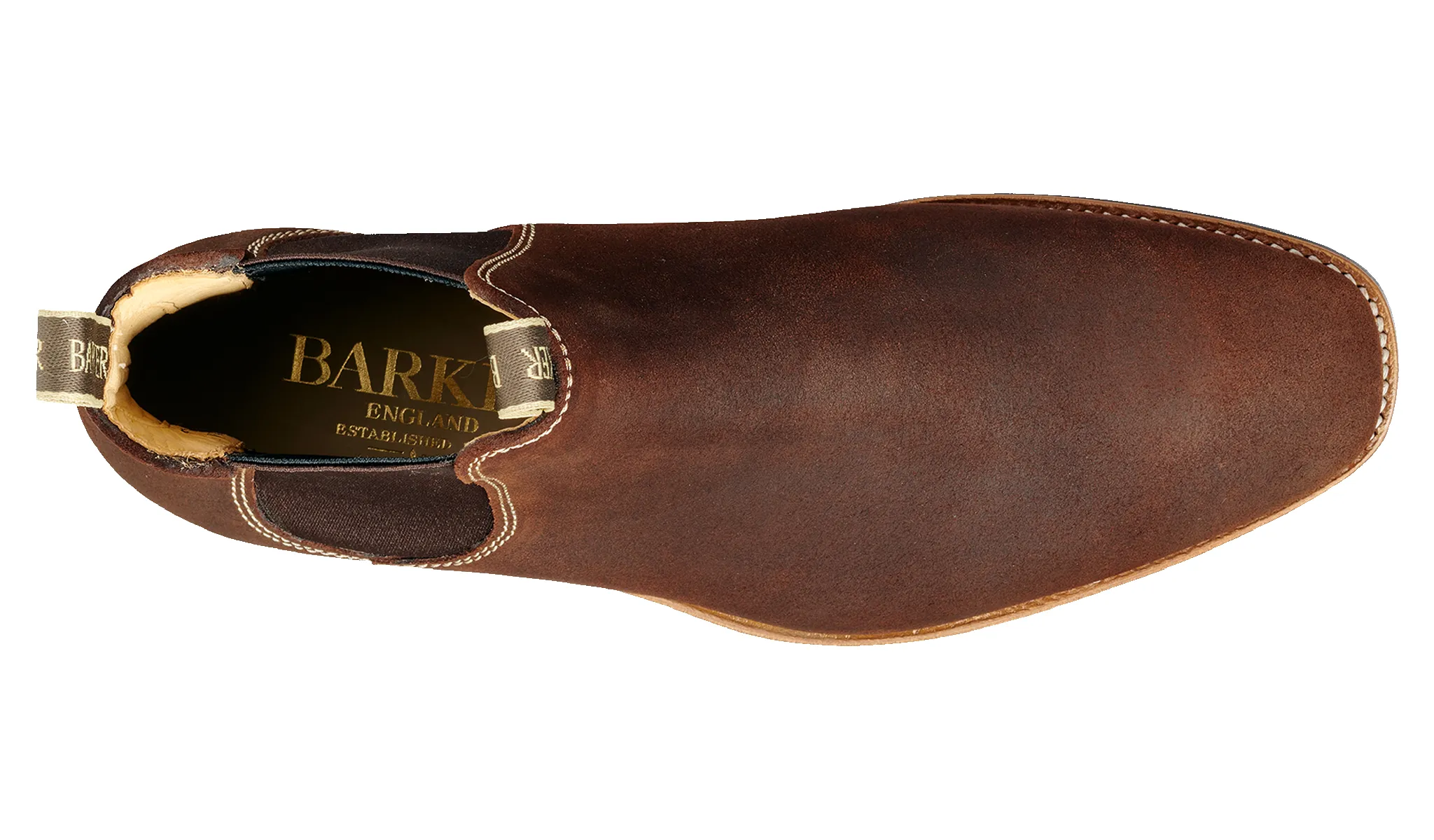 Mansfield - Mid Brown Waxy Suede sold by Barker Shoes product image thumbnail 3