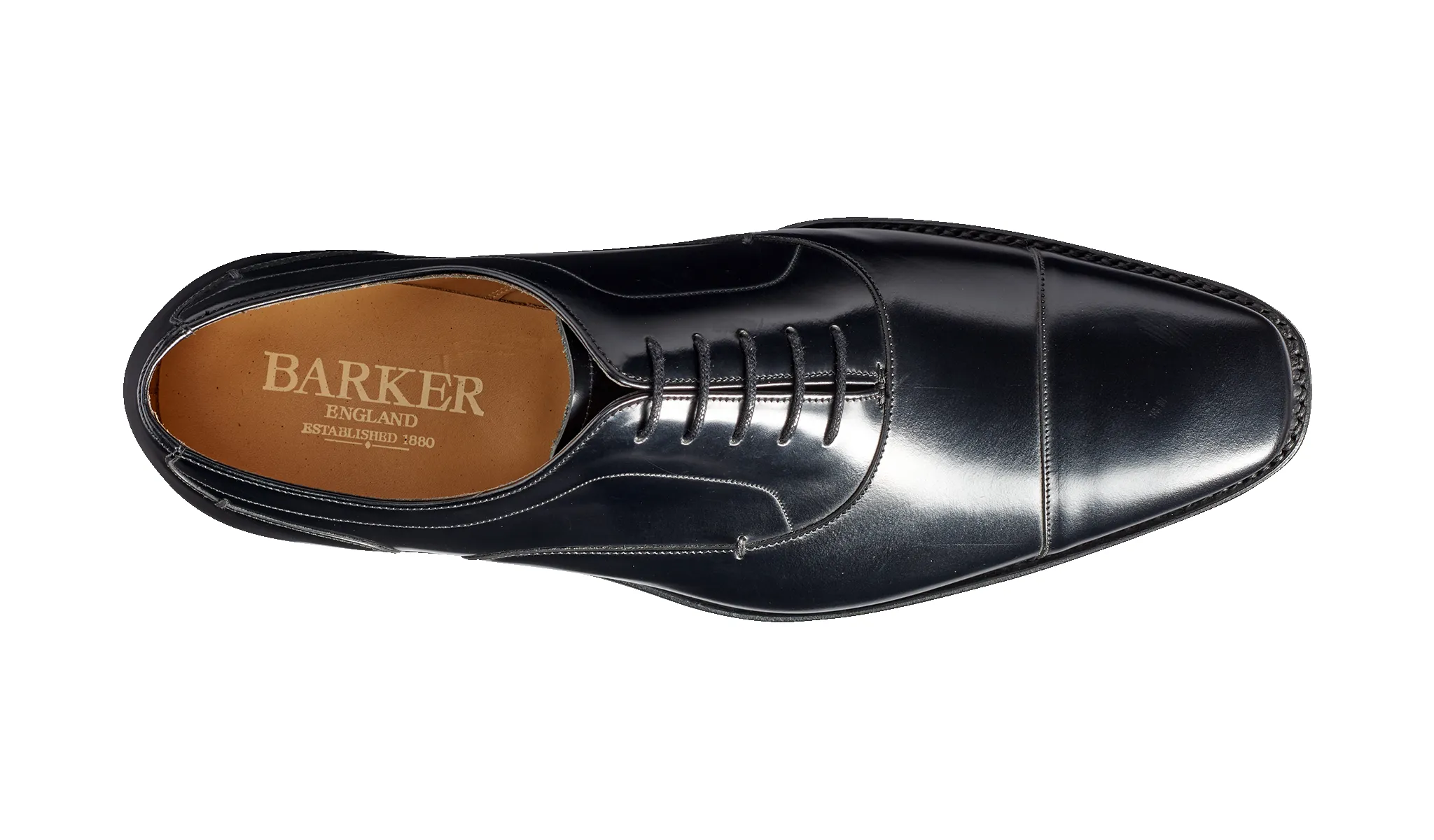 Liam - Black Hi-Shine sold by Barker Shoes product image thumbnail 3