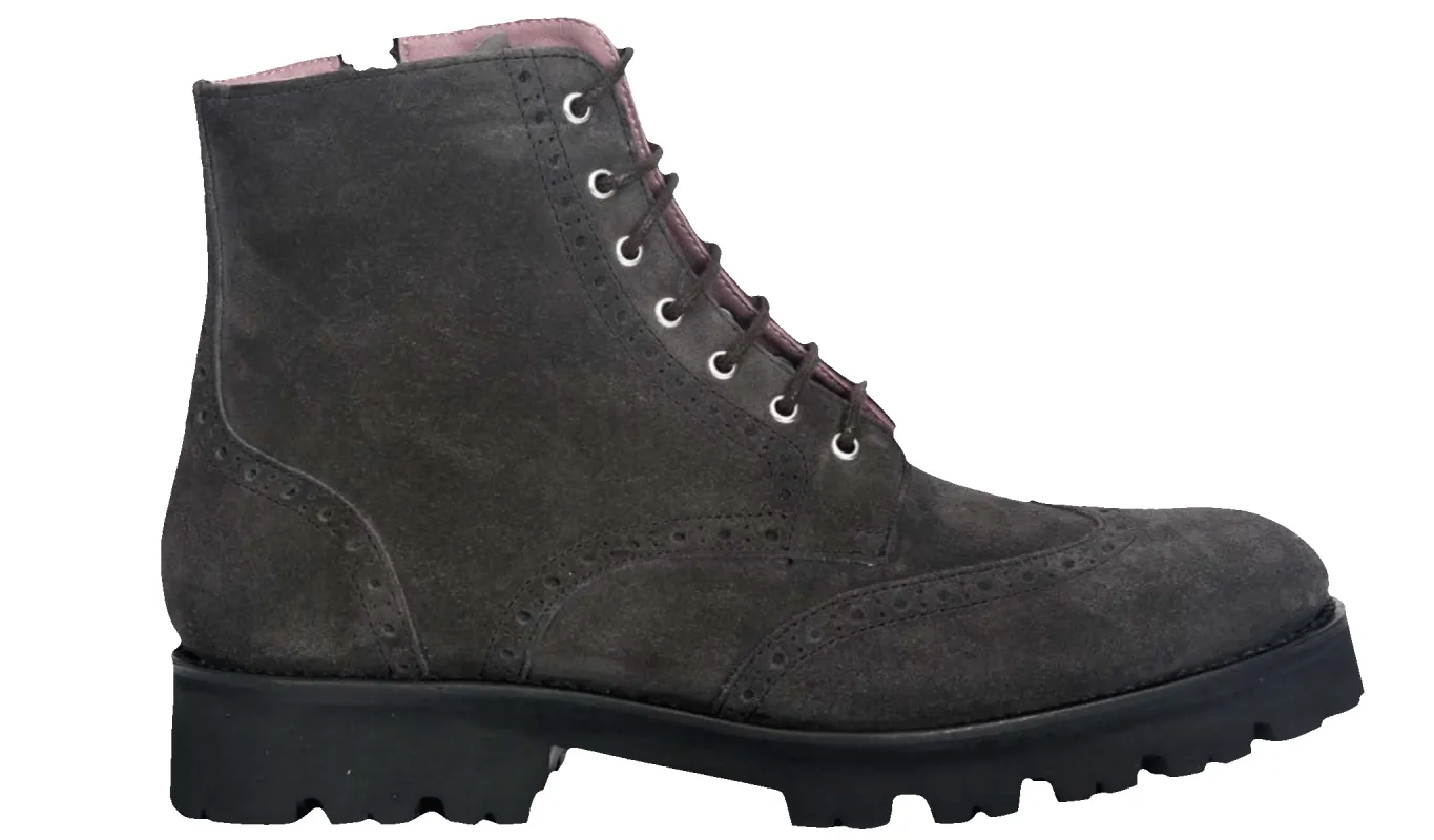 Kelsey - Grey Suede made by Barker Shoes