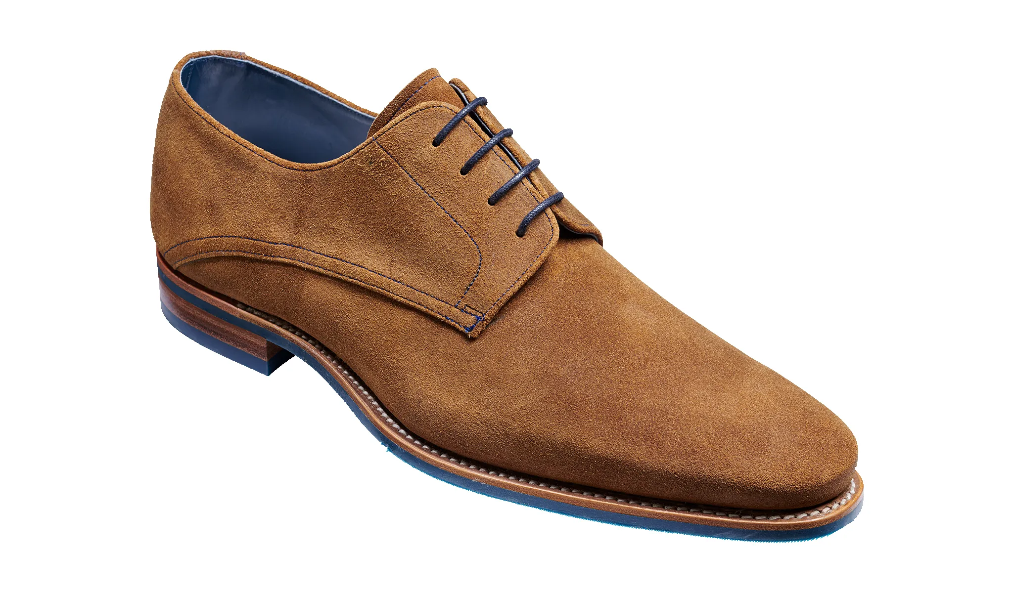 Max - Tan Burnished Suede sold by Barker Shoes