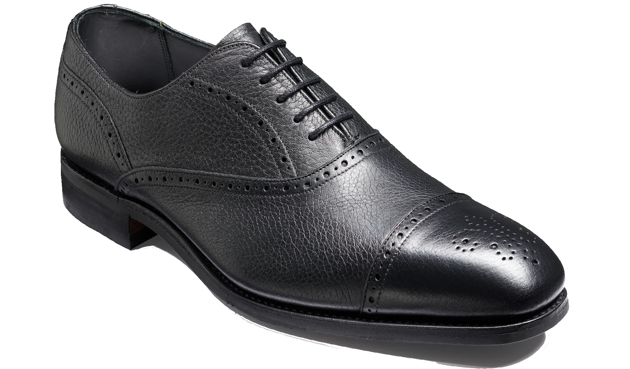 Newent - Black Deerskin sold by Barker Shoes