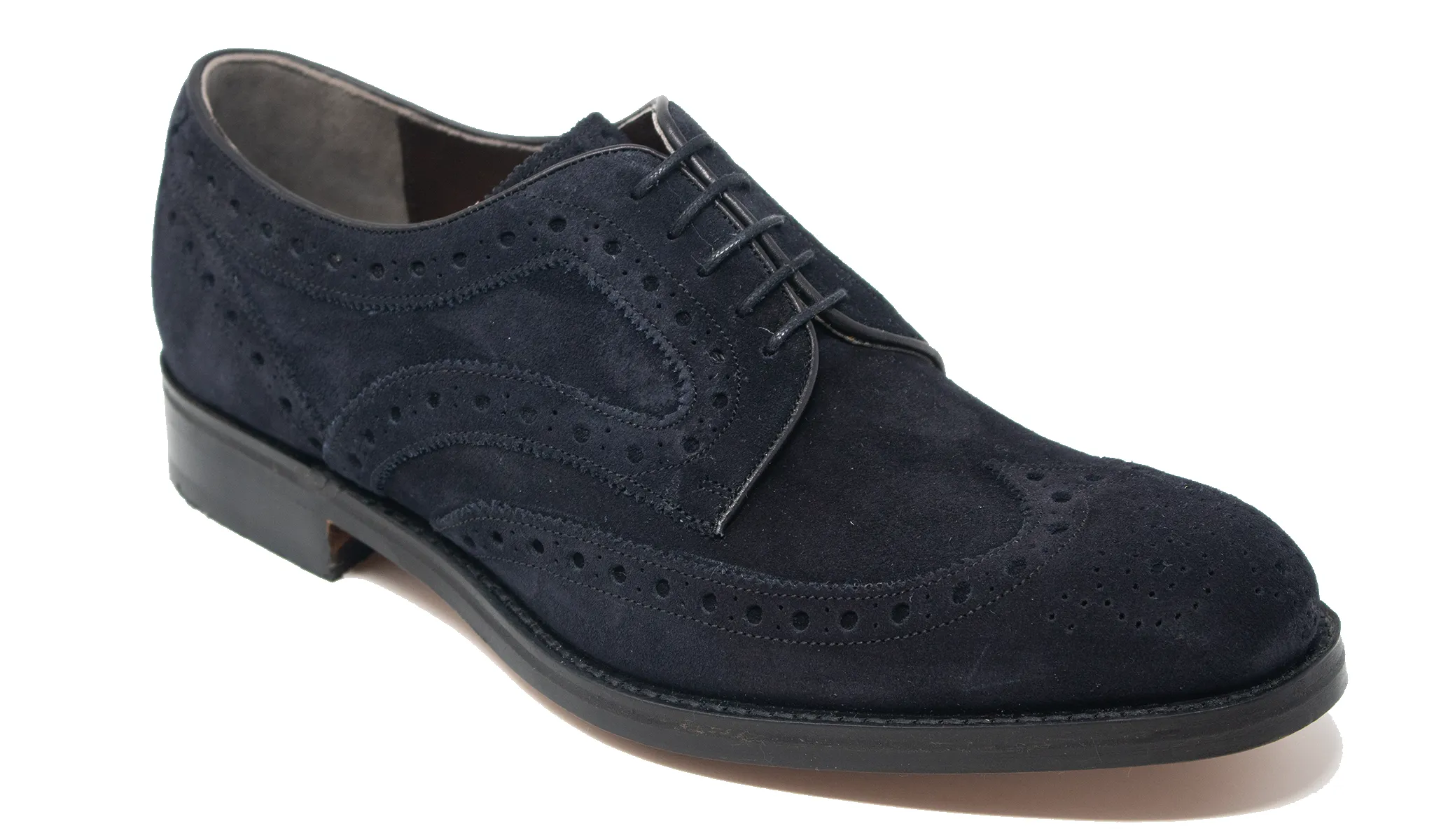 Blair - Navy Suede sold by Barker Shoes