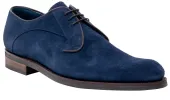 Derby - Navy Suede sold by Barker Shoes