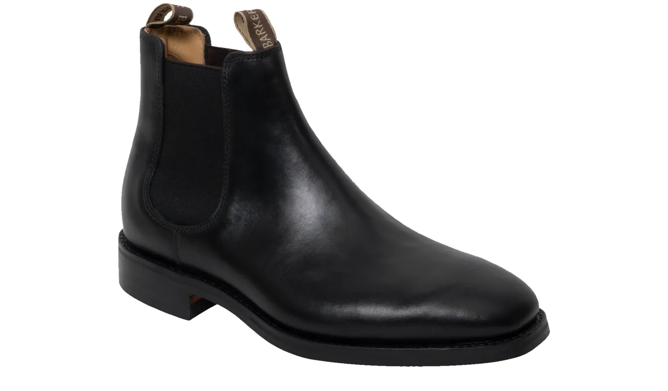 Sutton - Black Waxy sold by Barker Shoes