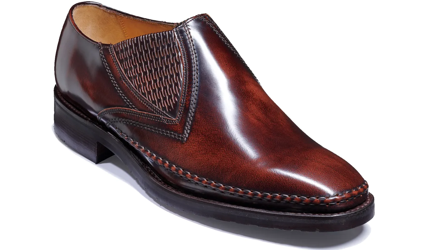 Saratoga - Cognac Hi Shine sold by Barker Shoes