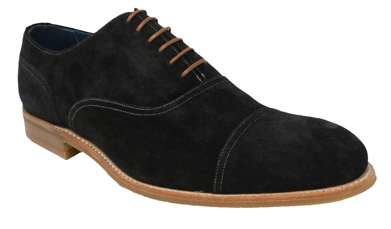 Pullman - Black Suede sold by Barker Shoes
