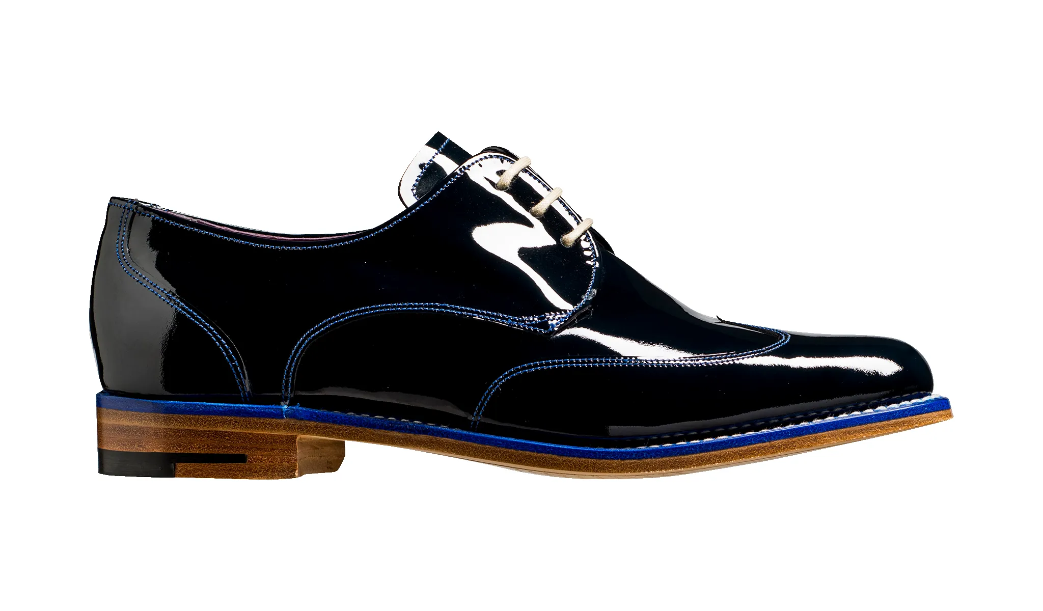 Charlie - Navy Patent sold by Barker Shoes product image thumbnail 2