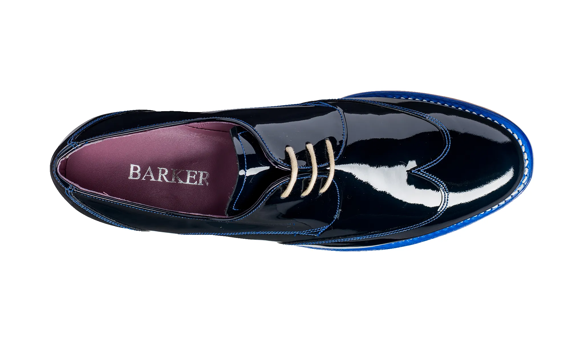 Charlie - Navy Patent sold by Barker Shoes product image thumbnail 3