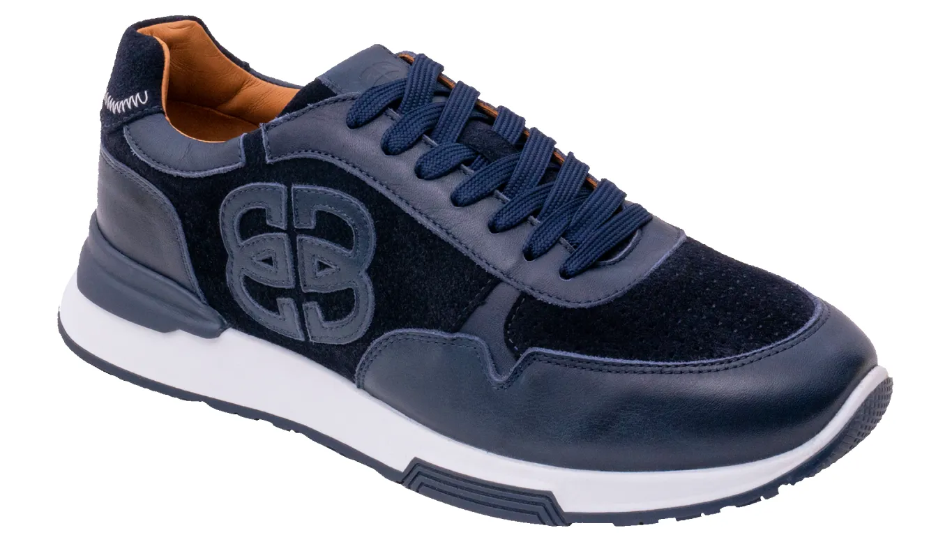 Boston - Navy Combi sold by Barker Shoes