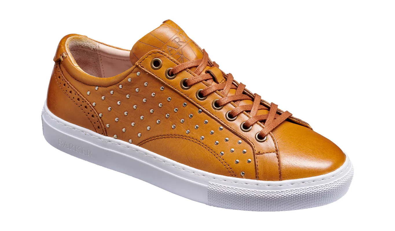 Isla - Cedar Calf / Studs made by Barker Shoes