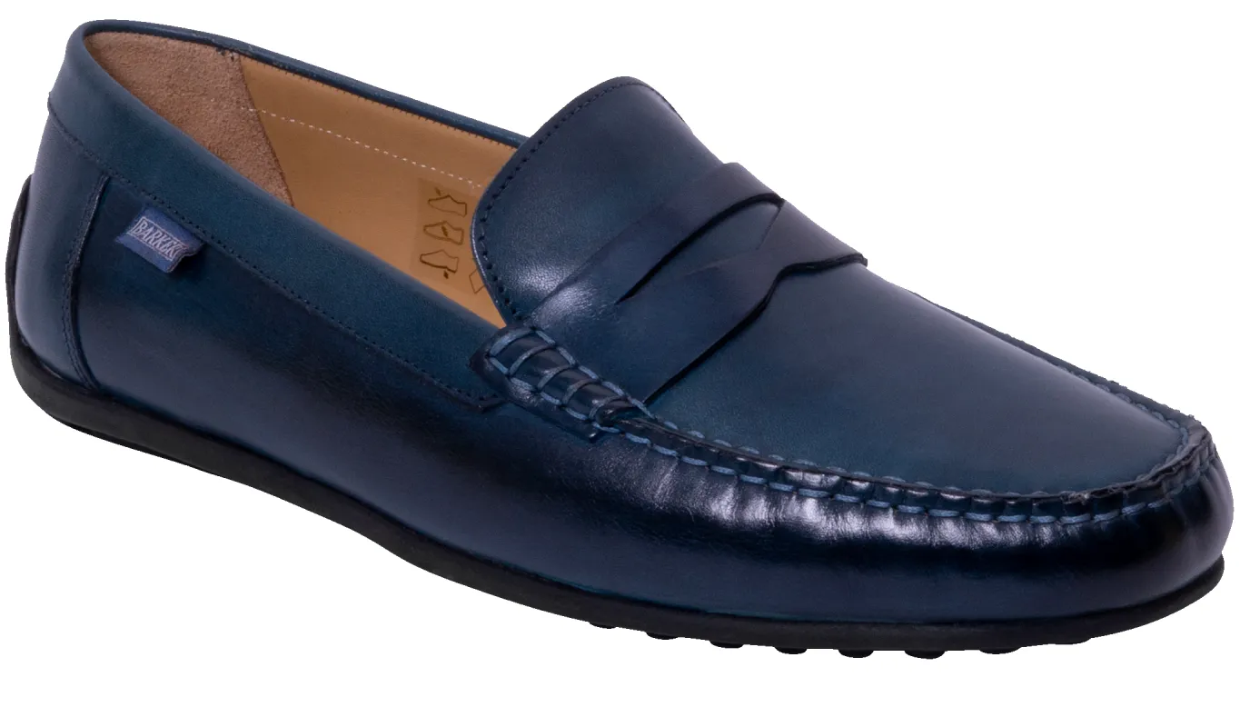 Jamie - Navy Handpainted sold by Barker Shoes