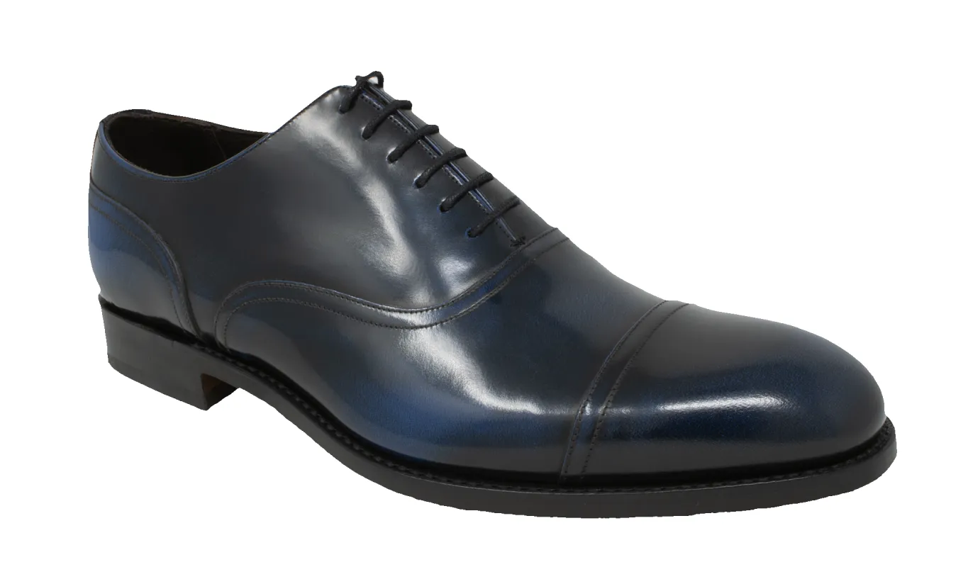 Bates - Blue Hi Shine made by Barker Shoes