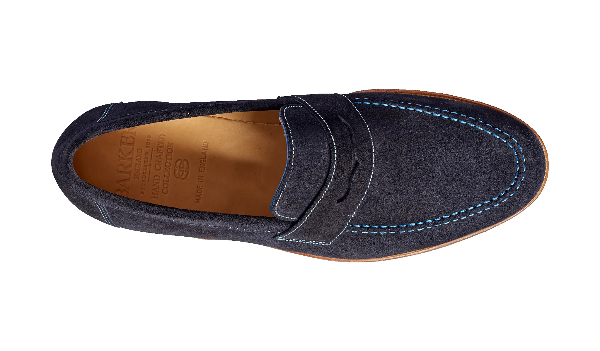 Jevington - Navy Suede sold by Barker Shoes product image thumbnail 3