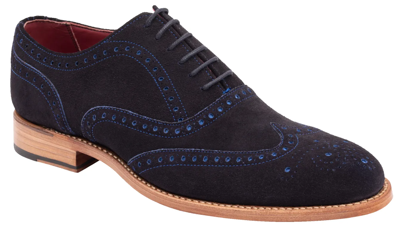 Brando 2 - Navy Suede sold by Barker Shoes
