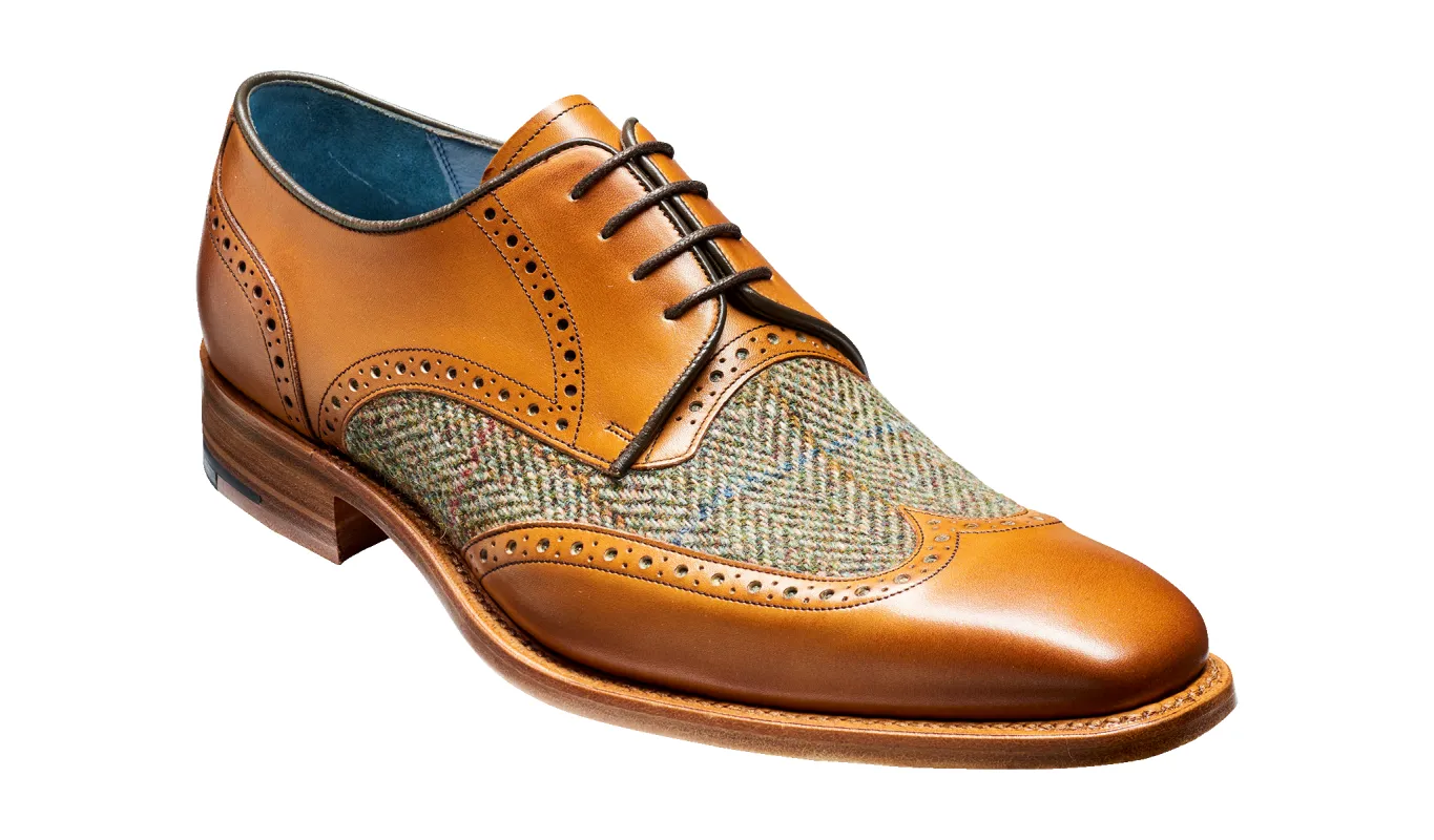 Jackson - Cedar Calf / Green Tweed sold by Barker Shoes