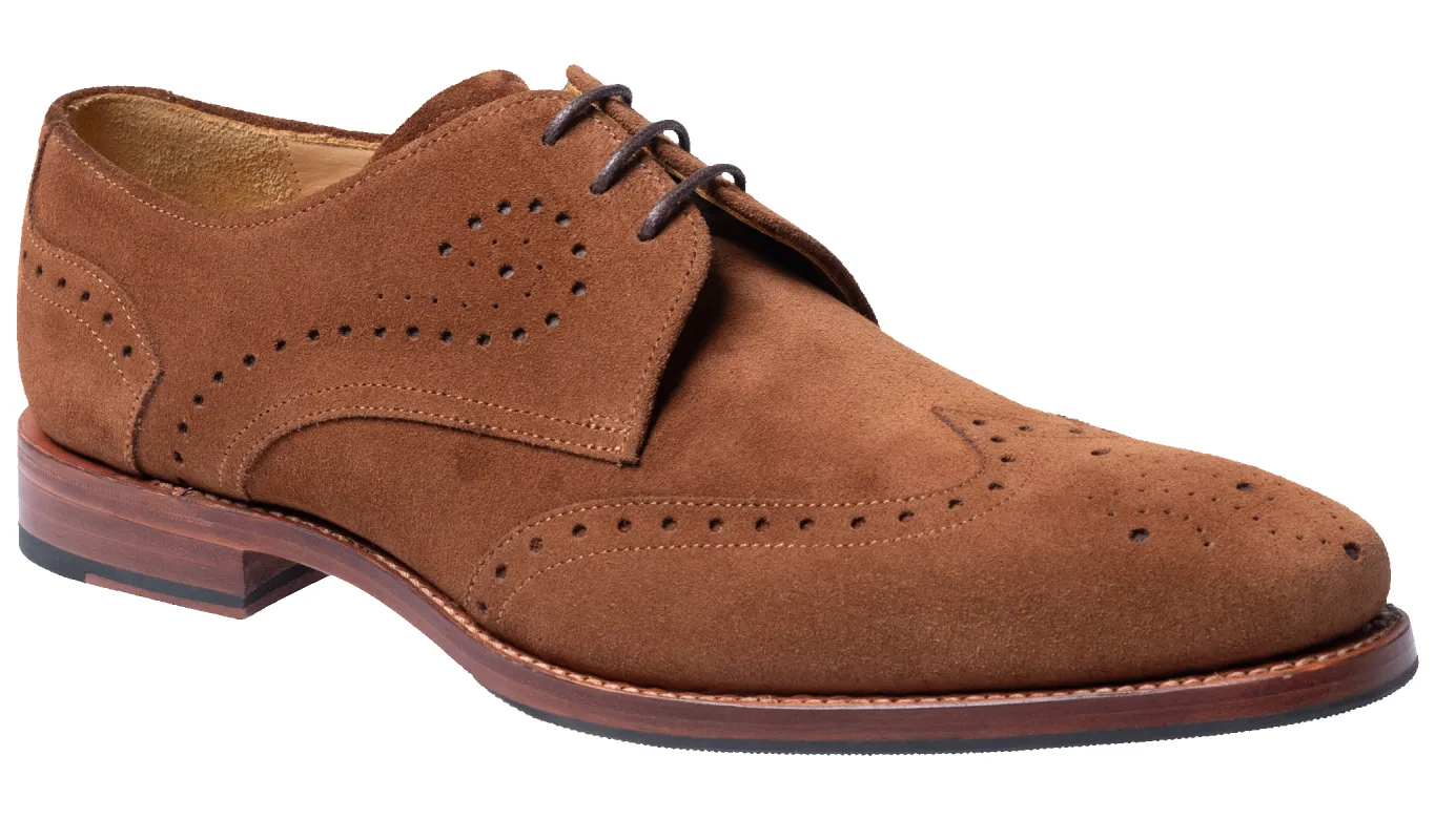 George - Old Snuff Suede sold by Barker Shoes