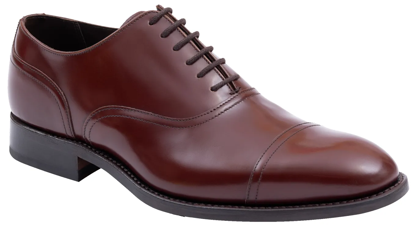 Pullman 2 - Redwood Hi-Shine made by Barker Shoes