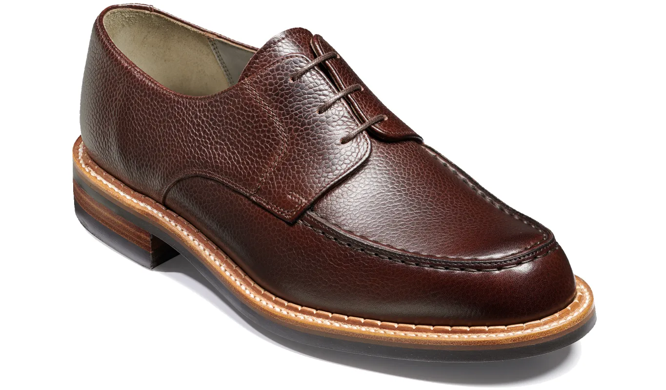 Wilson - Dark Brown Grain sold by Barker Shoes