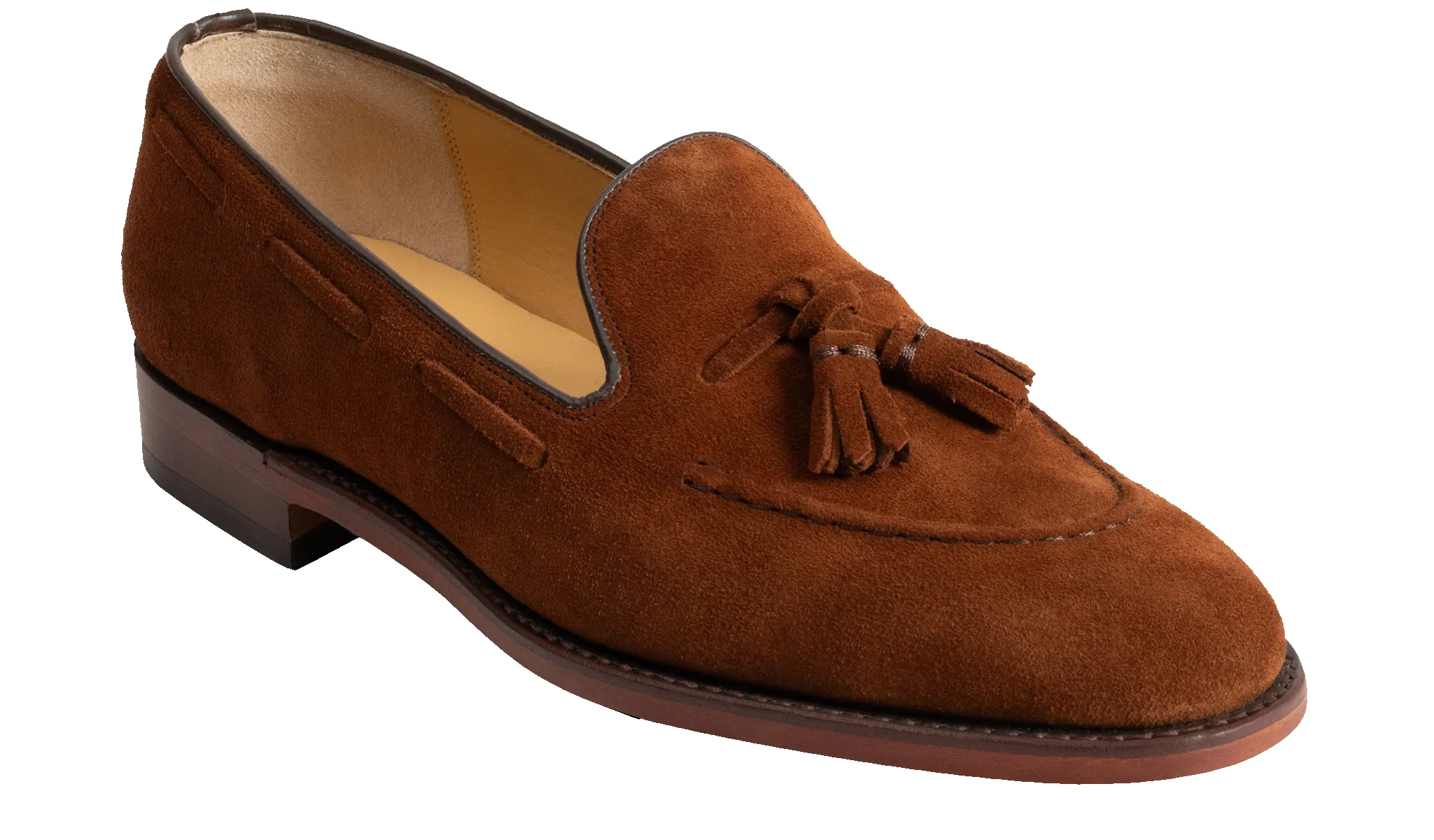 Pevensey - Old Snuff Suede sold by Barker Shoes