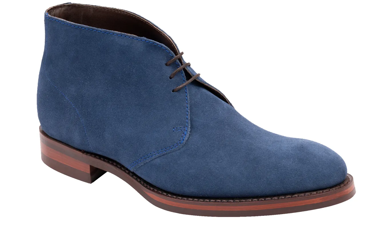 Chukka Boot - Blue Suede sold by Barker Shoes
