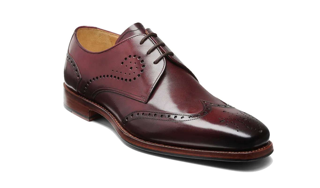George - Burgundy Hand Patina sold by Barker Shoes